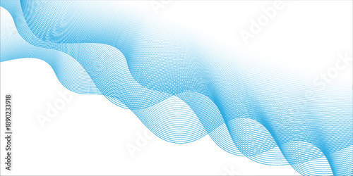 Abstract wave line blue. Digital frequency equalizer. modern.