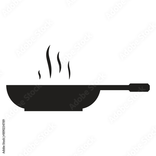Simple and clean cooking pot icon vector design template.