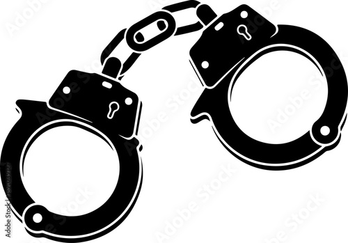 Shackle silhouette vector illustration