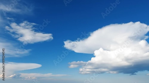 Dramatic Cumulonimbus Cloud Formation in a Bright Blue Sky