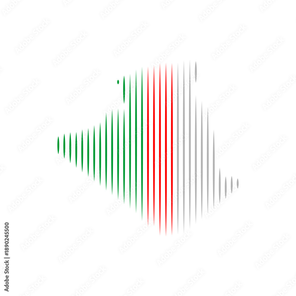 Obraz premium algeria map vector logo icon border