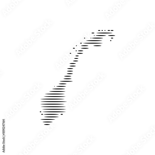 norway map vector logo icon border