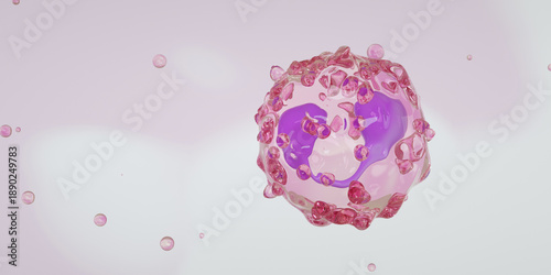 White Blood Cells, Eosinophil Illustration	