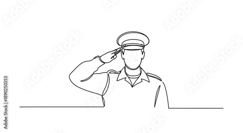 military man saluting
