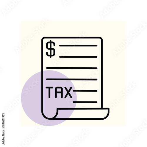 Tax vector, pixel perfect, illustrator file    
