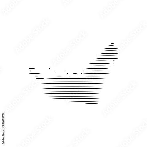 united arab emirates country map border logo vector