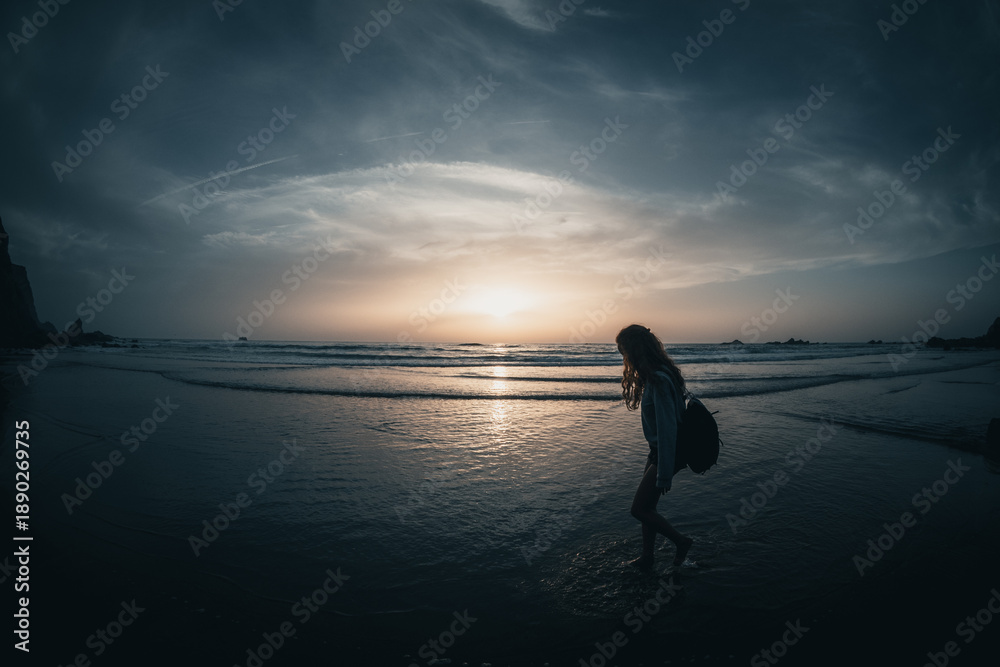 Fototapeta premium Beach sunset