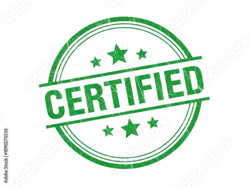 Green grunge rubber stamp with 