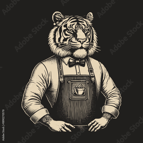 Tiger Barista: A Unique Blend of Wildlife and Coffee Culture.