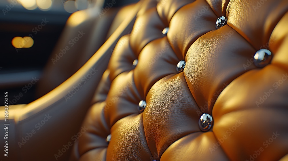 Fototapeta premium Luxury car seat texture.