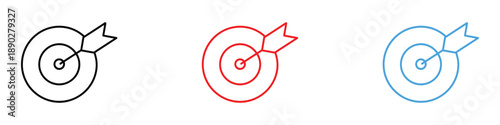 Target icon vector. goal, objective, precision, success, accuracy symbol. vector illustration.