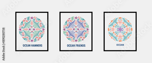 Hand Drawn Tropical Wildlife Posters, Kids Room Decor Illustrations