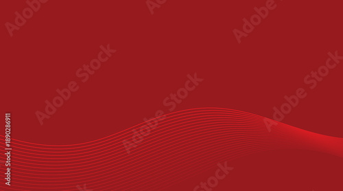 Abstract red wave line pattern on deep red background for motion, tech, and design visuals