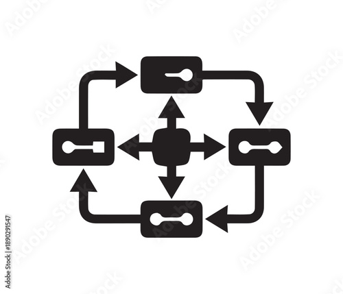 vector illustration of a computer icon