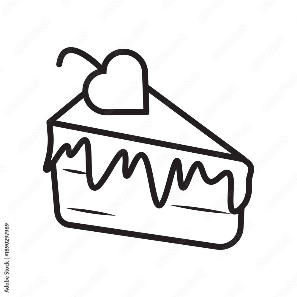 Fototapeta premium Valentines day icon. 