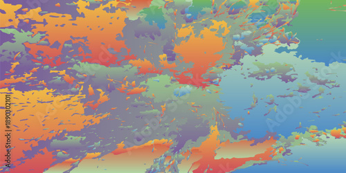 Exclusive background with spots. Chaotic colorful spots. Vector illustration