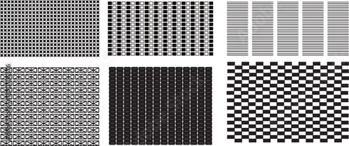 Seamless squares pattern. Creative abstract geometric ornament. High-quality square block repetition design.