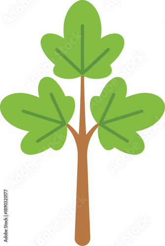 Chinese New Year Money Tree Illustration, Prosperity Symbol, Festive Green Plant Clipart