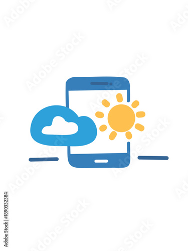 mobile weather app interface with real time updates