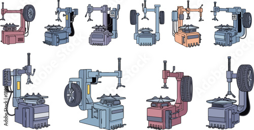 sewing machines array