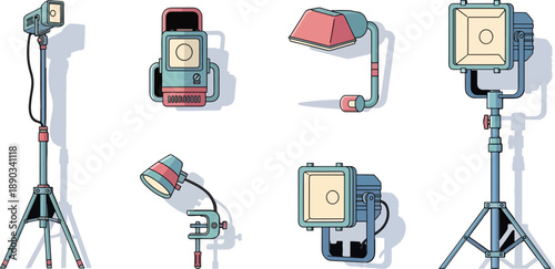 studio lighting equipment set