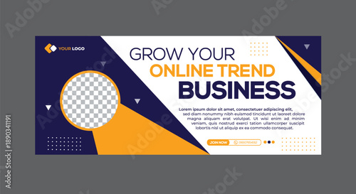 Grow Your Online Trend Business Template Design