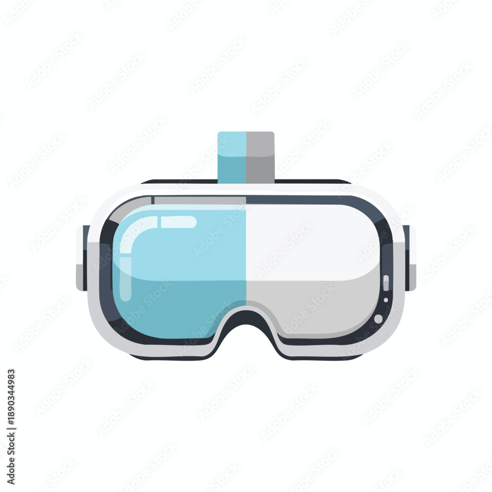 Fototapeta premium Modern Virtual Reality Headset Illustration