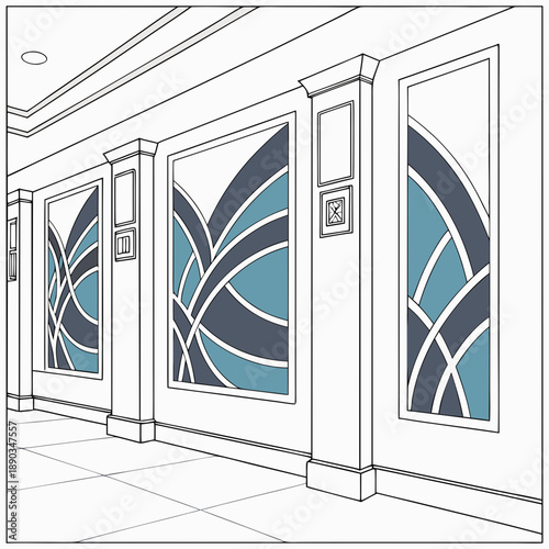 Modern abstract window designs