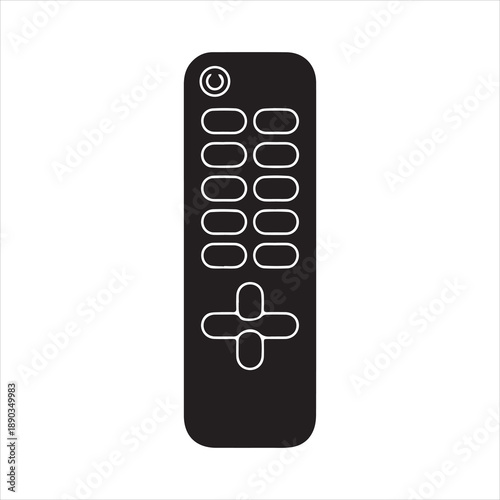 Remote Control Icon for Household Electronics and Device Control