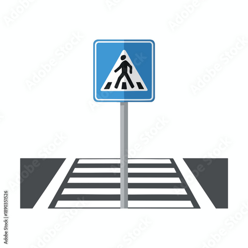 Pedestrian Crosswalk Sign