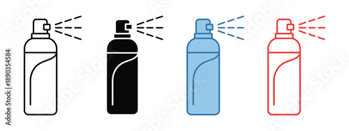 Aerosol spray can  icon representing freshness and cleanliness, ideal for hygiene branding, cleaning product labels, household services, sanitation concepts, and high ranking professional