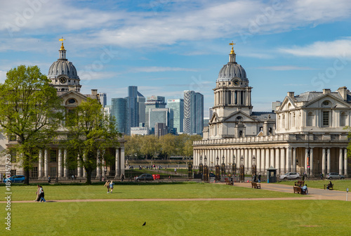 University of Greenwich and Isle of Dogs and Canary Wharf Buildings