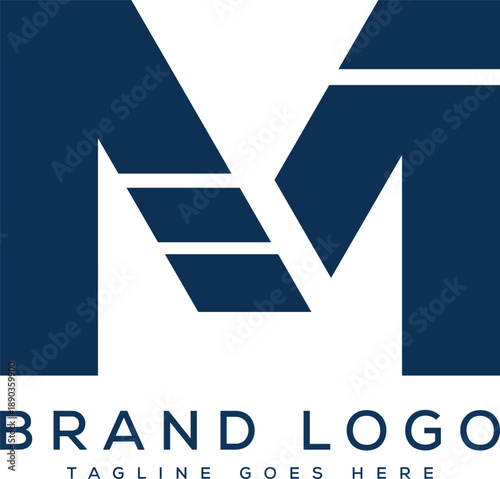 Creative vector logos with the letter m