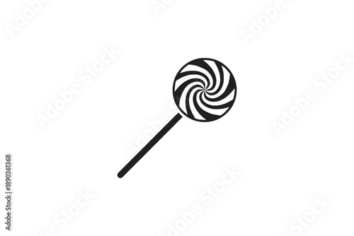 Swirl lollipop candy illustration isolated on white background confectionery treat graphic element