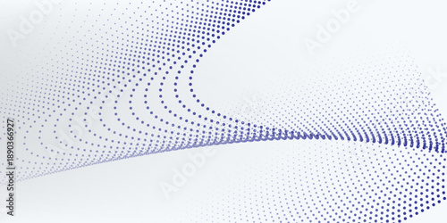 Wave line of flowing particles abstract vector background, smooth curvy shape dots fluid array. wallpaer neutral good nice