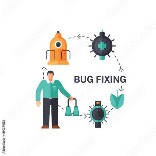 Man Fixing Technical Issues