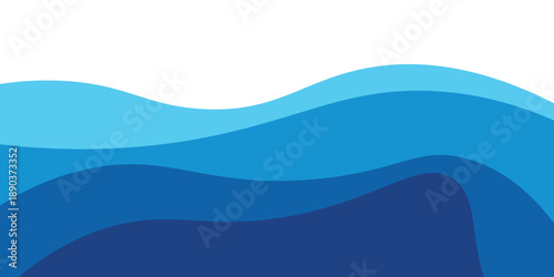 Sea waves layered vector background illustration and sea beach vector illustration.eps10