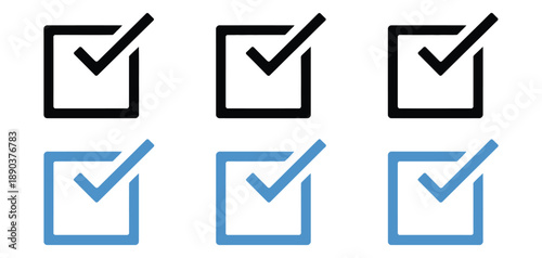 Edit icon vector set, square with pen symbol, writing and compose button, registration and sign up concept, UI design element, vector illustration for web, app interfaces, and professional graphic 