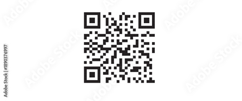 Bilde på lerret qr code on white background