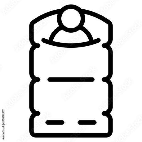Sleeping bag icon vector illustration	