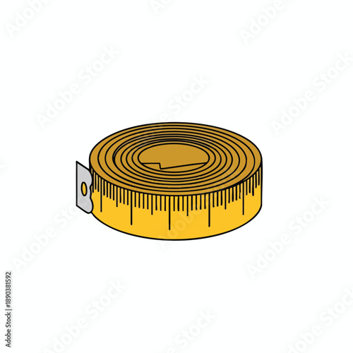 Measuring Tape Illustration
