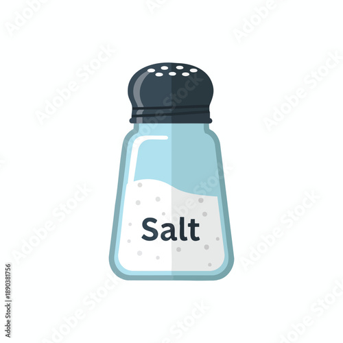 Salt Shaker with Salt Crystals