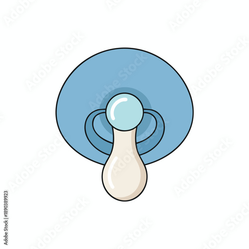 Baby Pacifier Soother on White Background