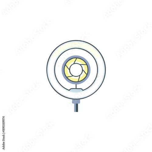 Stylized Ring Light Illustration