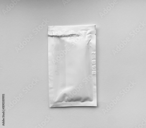 Opened sachet wipe, individual wipe sachet
