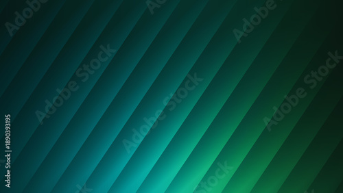 Abstract background featuring diagonal stripes in shades of green and teal