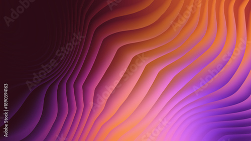 Abstract flowing waves of vibrant orange purple and pink gradients