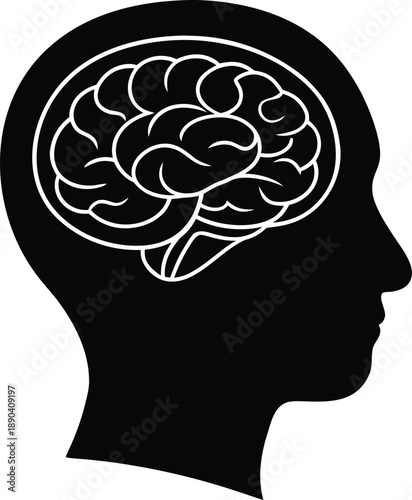 Human Head With Brain Inside