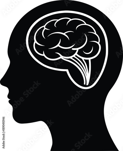 Human Head With Brain Inside