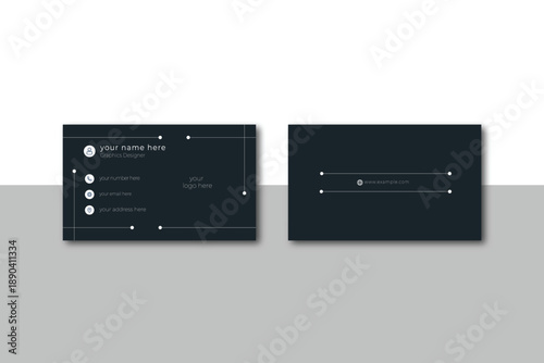 vector illustration of business card